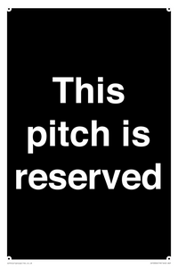 This pitch is reserved
